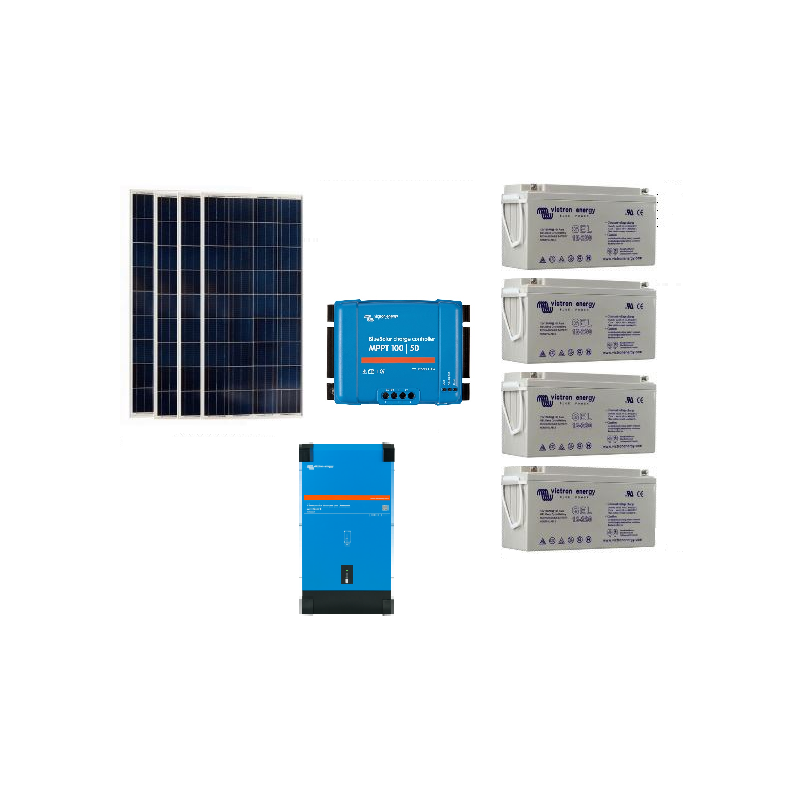 Kit solaire 20 Wc 220 Volts - 250VA - 200 Watts