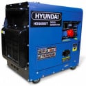 Groupe electrogene diesel 6500w triphasé hyundai HDG6500T